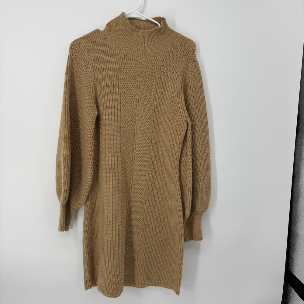 A Love A Camel Brown‎ Turtleneck Sweater Dress Women's Size Small Knit